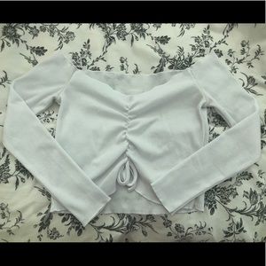 Off-the-Shoulder Rouched Top